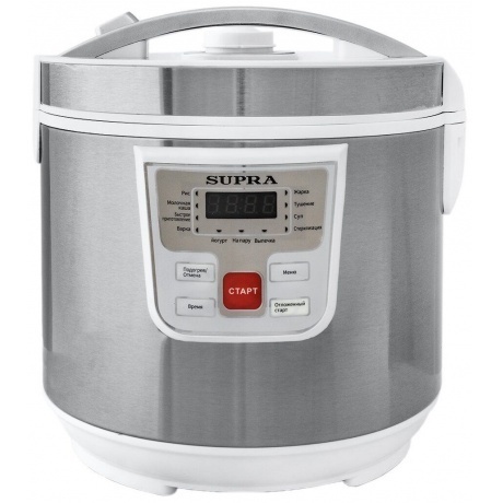 Мультиварка Supra MCS-4115 5л 900Вт серебристый/белый - фото 1