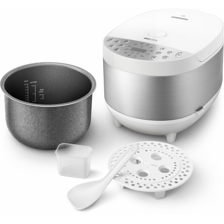 Мультиварка Philips HD4713/40 5л 980Вт белый/серебристый - фото 3