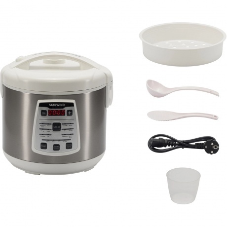 Мультиварка Starwind SMC4200 5л 900Вт белый/серебристый - фото 12