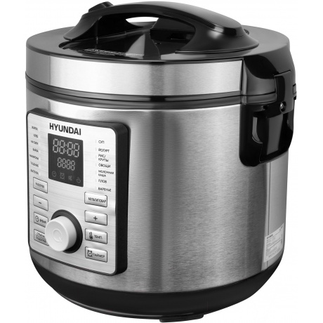 Мультиварка Hyundai HYMC-1617 5л 900Вт серебристый/черный - фото 4