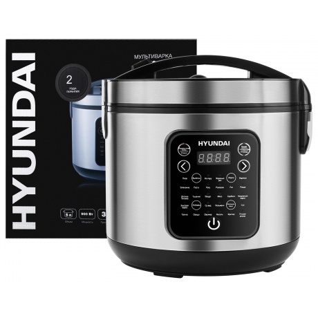 Мультиварка Hyundai HYMC-2401 5л 900Вт серебристый/черный - фото 18