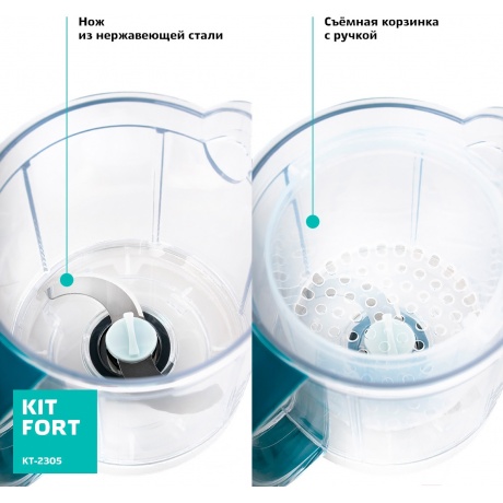 Блендер-пароварка Kitfort КТ-2305 - фото 4