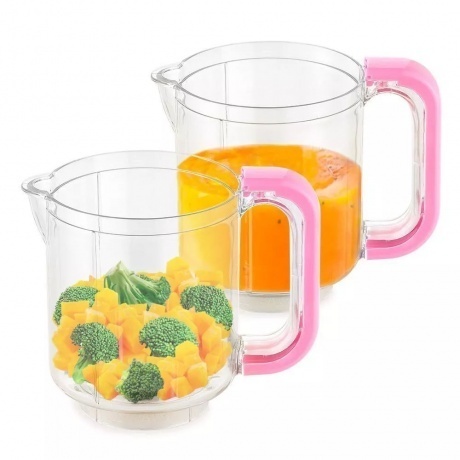 Блендер-пароварка Kitfort КТ-2326-1 бело-розовый - фото 6