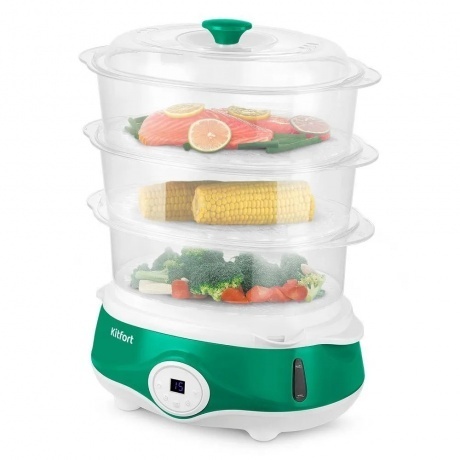 Пароварка Kitfort КТ-6454 - фото 1