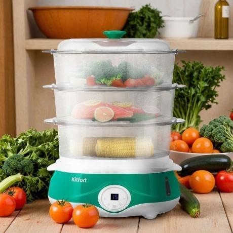 Пароварка Kitfort КТ-6454 - фото 2