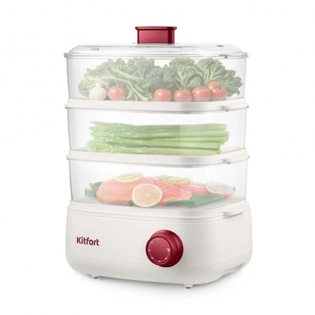 Пароварка Kitfort КТ-6830 - фото 1