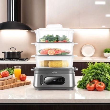 Пароварка Kitfort КТ-6280 - фото 12