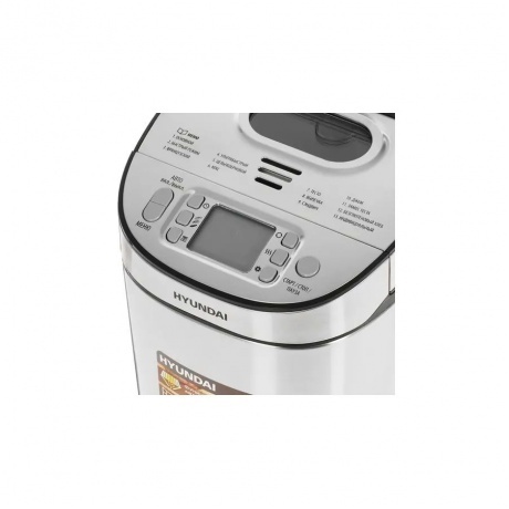 Хлебопечь Hyundai HYBM-M0313G 600Вт серебристый/черный - фото 16