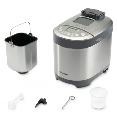 Хлебопечь Hyundai HYBM-4082 550Вт серый/серебристый - фото 7