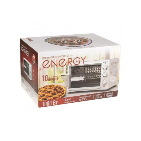 Духовка электрическая ENERGY GT-18A (1000 Вт, 18л) - фото 4