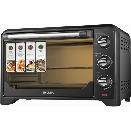 Мини-печь Hyundai MIO-HY092 35л. 1600Вт черный - фото 2