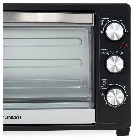 Мини-печь Hyundai MIO-HY074 30л. 1500Вт серебристый/черный - фото 11