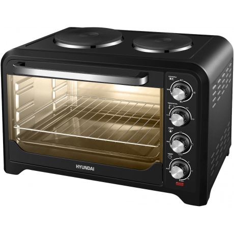 Мини-печь Hyundai MIO-HY098 42л. 1600Вт черный - фото 3