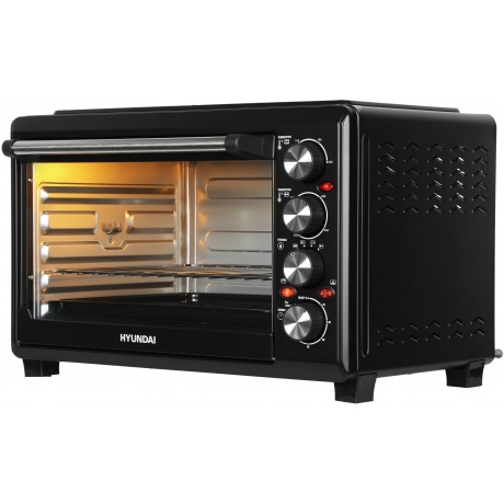 Мини-печь Hyundai MIO-HY086 38л. 1600Вт черный - фото 3