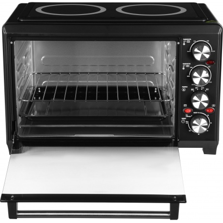 Мини-печь Hyundai MIO-HY086 38л. 1600Вт черный - фото 5