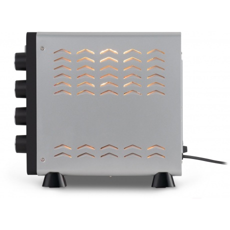 Мини-печь Hyundai MIO-HY081 38л. 2000Вт серебристый/черный - фото 5