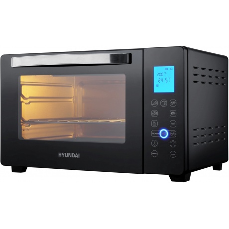 Мини-печь Hyundai MIO-HY096 28л. 1600Вт черный - фото 2