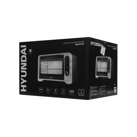 Мини-печь Hyundai MIO-HY104 35л. 1600Вт черный - фото 4