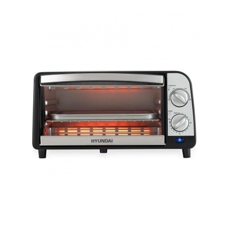 Мини-печь Hyundai MIO-HY071 9л. 800Вт серебристый/черный