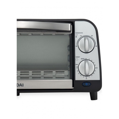 Мини-печь Hyundai MIO-HY071 9л. 800Вт серебристый/черный - фото 7