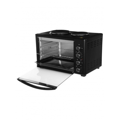 Мини-печь Hyundai MIO-HY099 45л. 1600Вт черный - фото 4