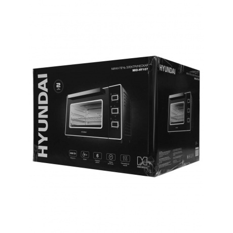 Мини-печь Hyundai MIO-HY107 45л. 2200Вт черный - фото 4
