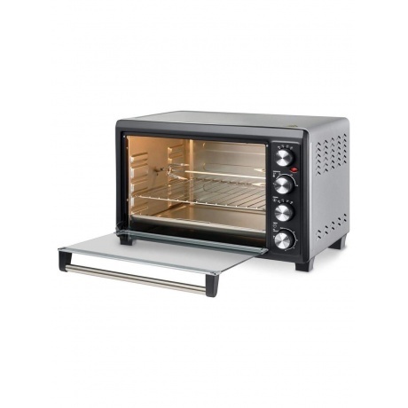 Мини-печь Hyundai MIO-HY076 45л. 2000Вт серебристый/черный - фото 9