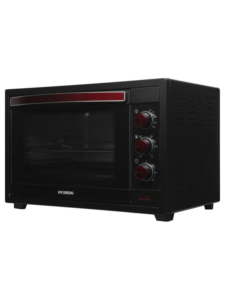 Мини-печь Hyundai MIO-HY102 50л. 2000Вт черный/красный - фото 12