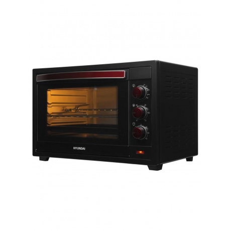 Мини-печь Hyundai MIO-HY102 50л. 2000Вт черный/красный - фото 13
