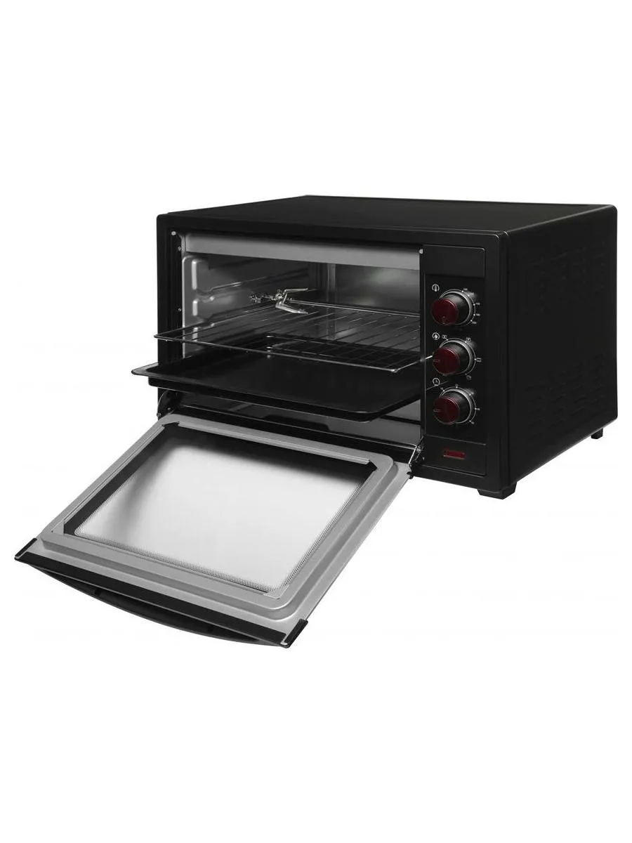 Мини-печь Hyundai MIO-HY102 50л. 2000Вт черный/красный - фото 15