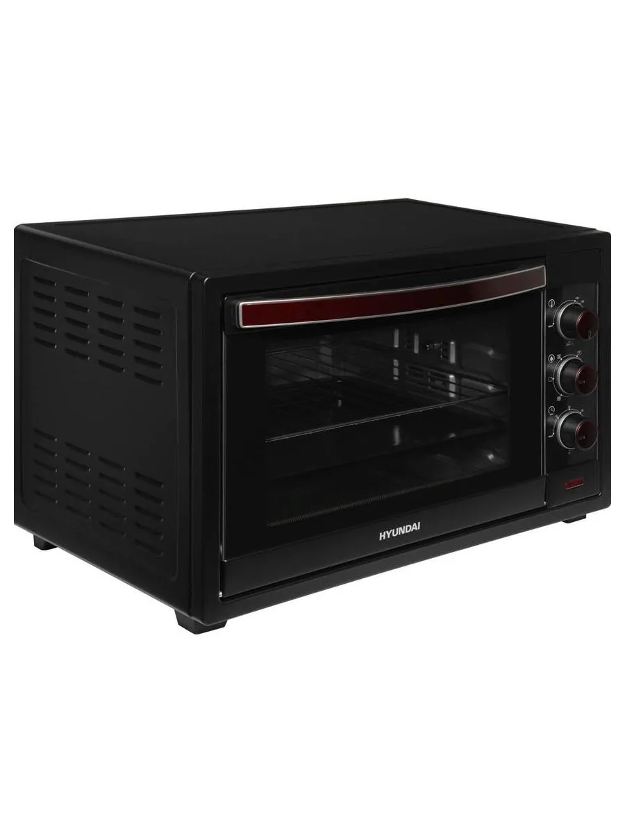 Мини-печь Hyundai MIO-HY102 50л. 2000Вт черный/красный - фото 18
