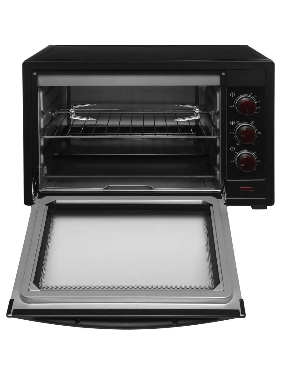 Мини-печь Hyundai MIO-HY102 50л. 2000Вт черный/красный - фото 9