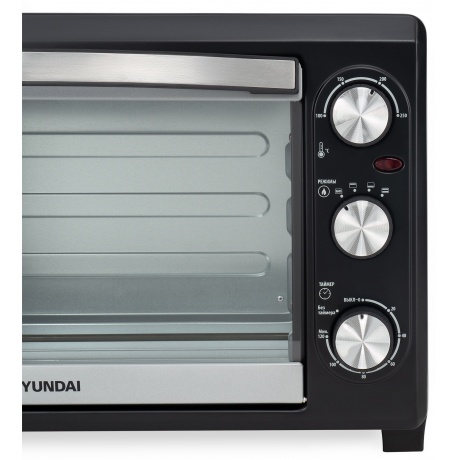 Мини-печь Hyundai MIO-HY073 26л. 1500Вт серебристый/черный - фото 13