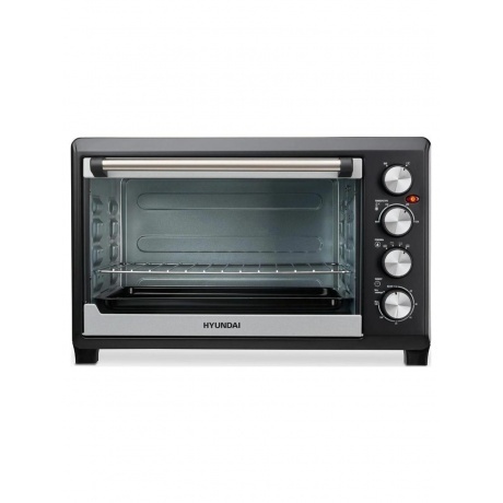Мини-печь Hyundai MIO-HY075 38л. 2000Вт серебристый/черный - фото 2