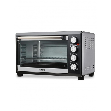 Мини-печь Hyundai MIO-HY075 38л. 2000Вт серебристый/черный - фото 4