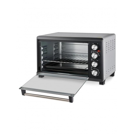 Мини-печь Hyundai MIO-HY075 38л. 2000Вт серебристый/черный - фото 6