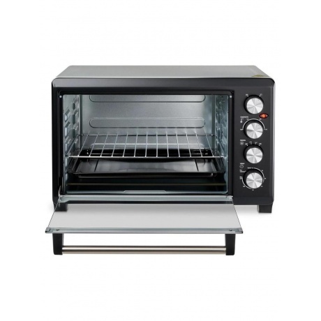 Мини-печь Hyundai MIO-HY075 38л. 2000Вт серебристый/черный - фото 8