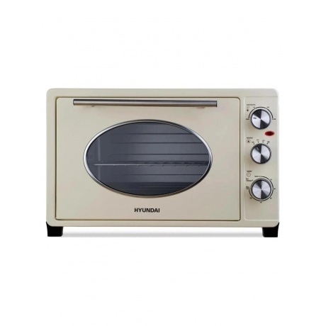 Мини-печь Hyundai MIO-HY084 33л. 1500Вт бежевый/хром - фото 2