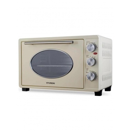 Мини-печь Hyundai MIO-HY084 33л. 1500Вт бежевый/хром - фото 5