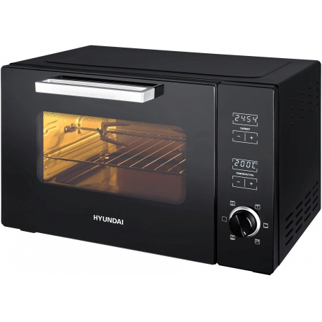 Мини-печь Hyundai MIO-HY100 38л. 1800Вт черный - фото 3
