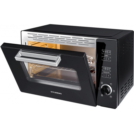 Мини-печь Hyundai MIO-HY100 38л. 1800Вт черный - фото 4