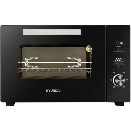 Мини-печь Hyundai MIO-HY100 38л. 1800Вт черный - фото 5
