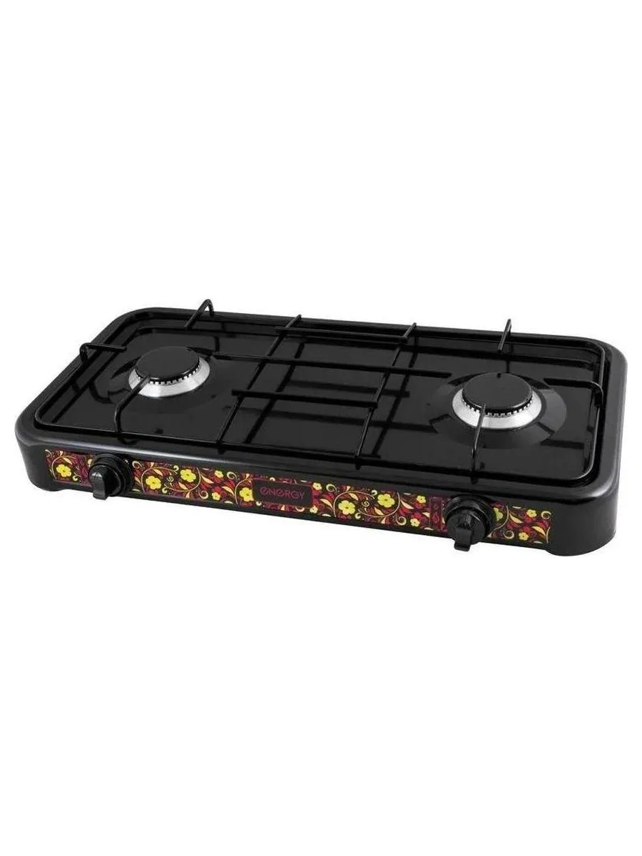 Плитка газовая Energy  EN-002B, 2 конфорки, черная - фото 1