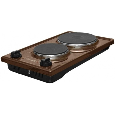 Плитка электрическая Лысьва ЭПБ 22 коричневый/рябчик - фото 2