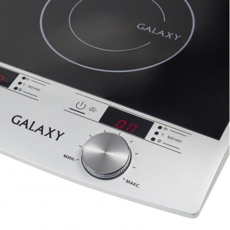 Электроплитка Galaxy GL3057, чёрный/серебристый - фото 3