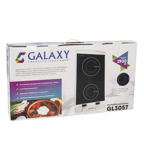 Электроплитка Galaxy GL3057, чёрный/серебристый - фото 5