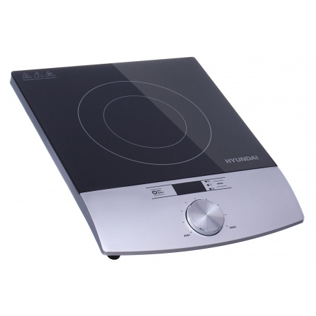 Плитка индкционная Hyundai HYC-0102 серебристый/черный - фото 3