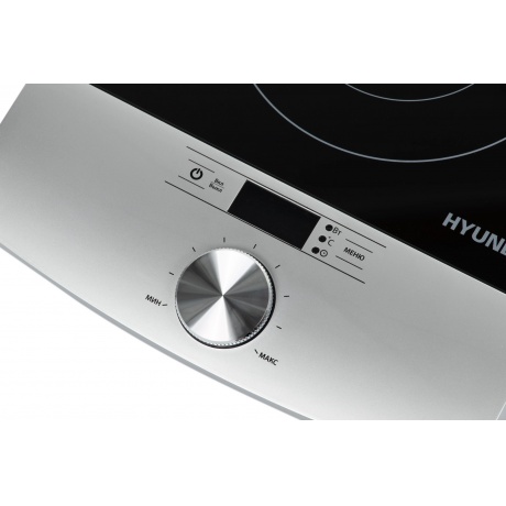 Плитка индкционная Hyundai HYC-0102 серебристый/черный - фото 8