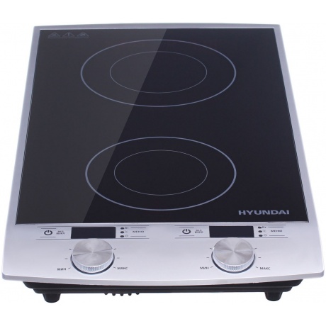 Плитка индкционная Hyundai HYC-0103 серебристый/черный