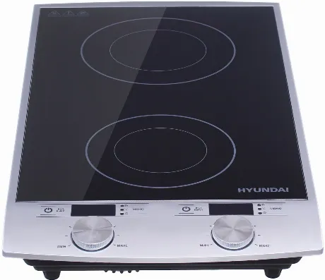 Плитка индкционная Hyundai HYC-0103 серебристый/черный